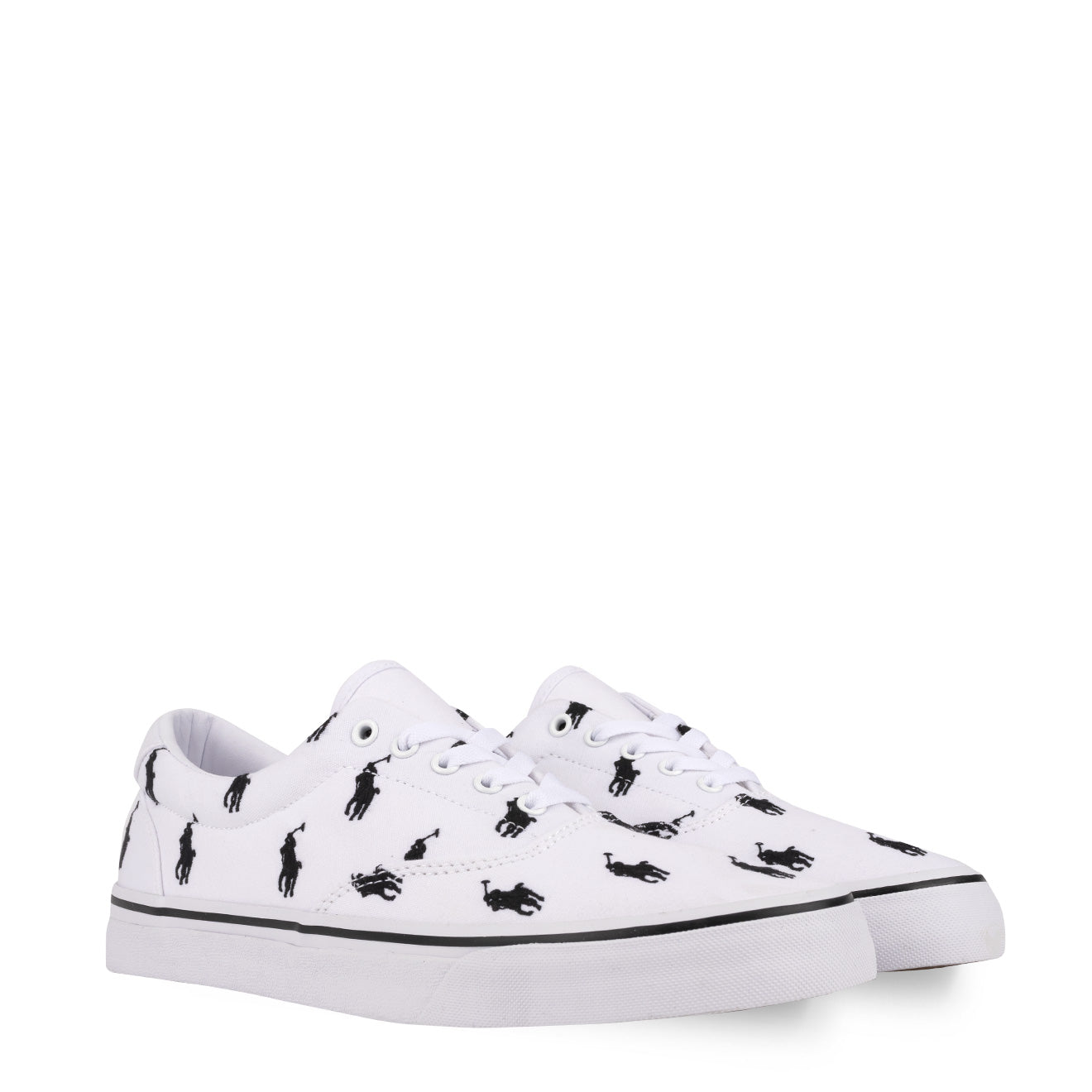 Polo Ralph Lauren Thorton Trainer Low Top White Multi - The Sporting Lodge