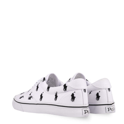 Polo Ralph Lauren Thorton Trainer Low Top White Multi - The Sporting Lodge