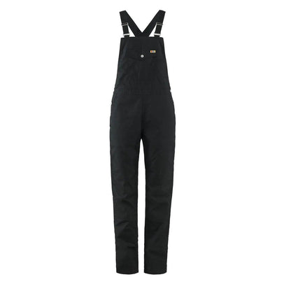 Fjallraven Womens Vardag Dungaree Trousers Black - The Sporting Lodge