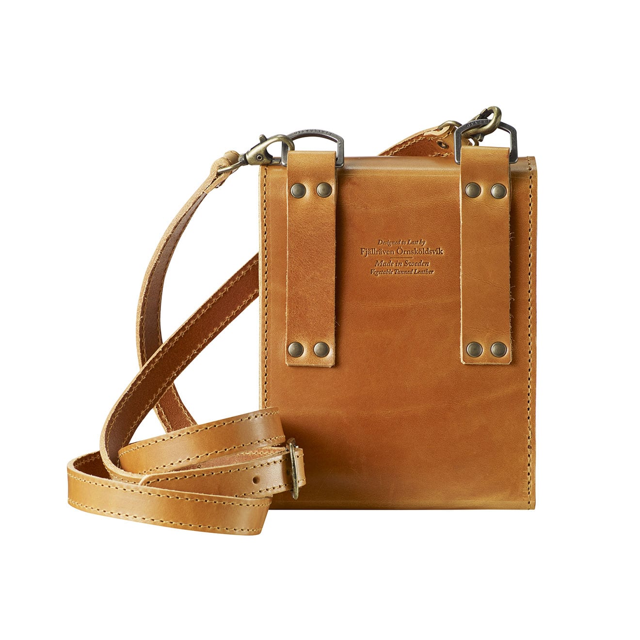 Fjallraven Singi Bino Bag Leather Cognac - The Sporting Lodge