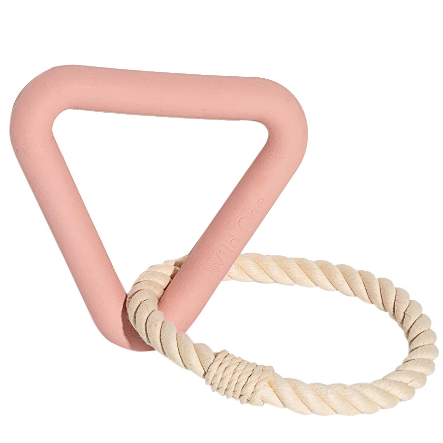 Wild One Triangle Tug Dog Toy Pink - The Sporting Lodge