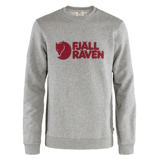 Fjallraven Logo Sweater Grey Melange - The Sporting Lodge