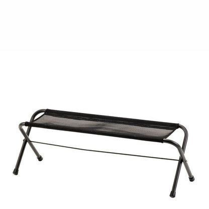 Snow Peak Mesh Folding Bench Black - The Sporting Lodge