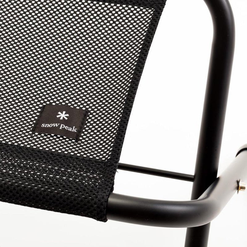 Snow Peak Mesh Folding Bench Black - The Sporting Lodge