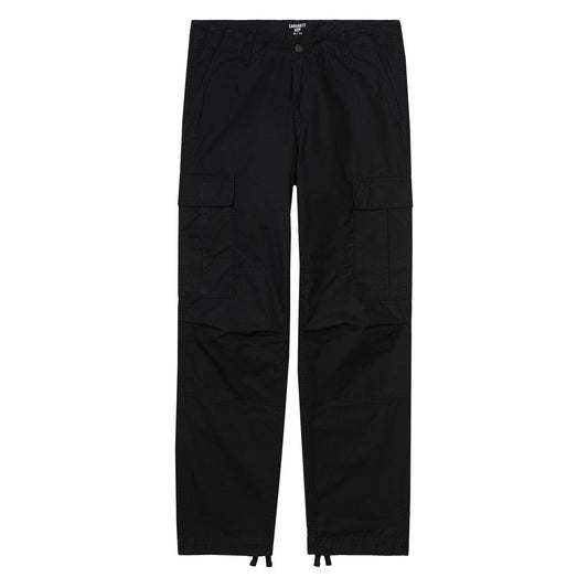 Carhartt WIP Regular Cargo Pant Black Rinsed - The Sporting Lodge