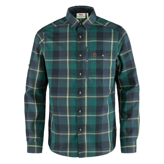 Fjallraven Fjallglim Shirt Arctic Green / Navy - The Sporting Lodge