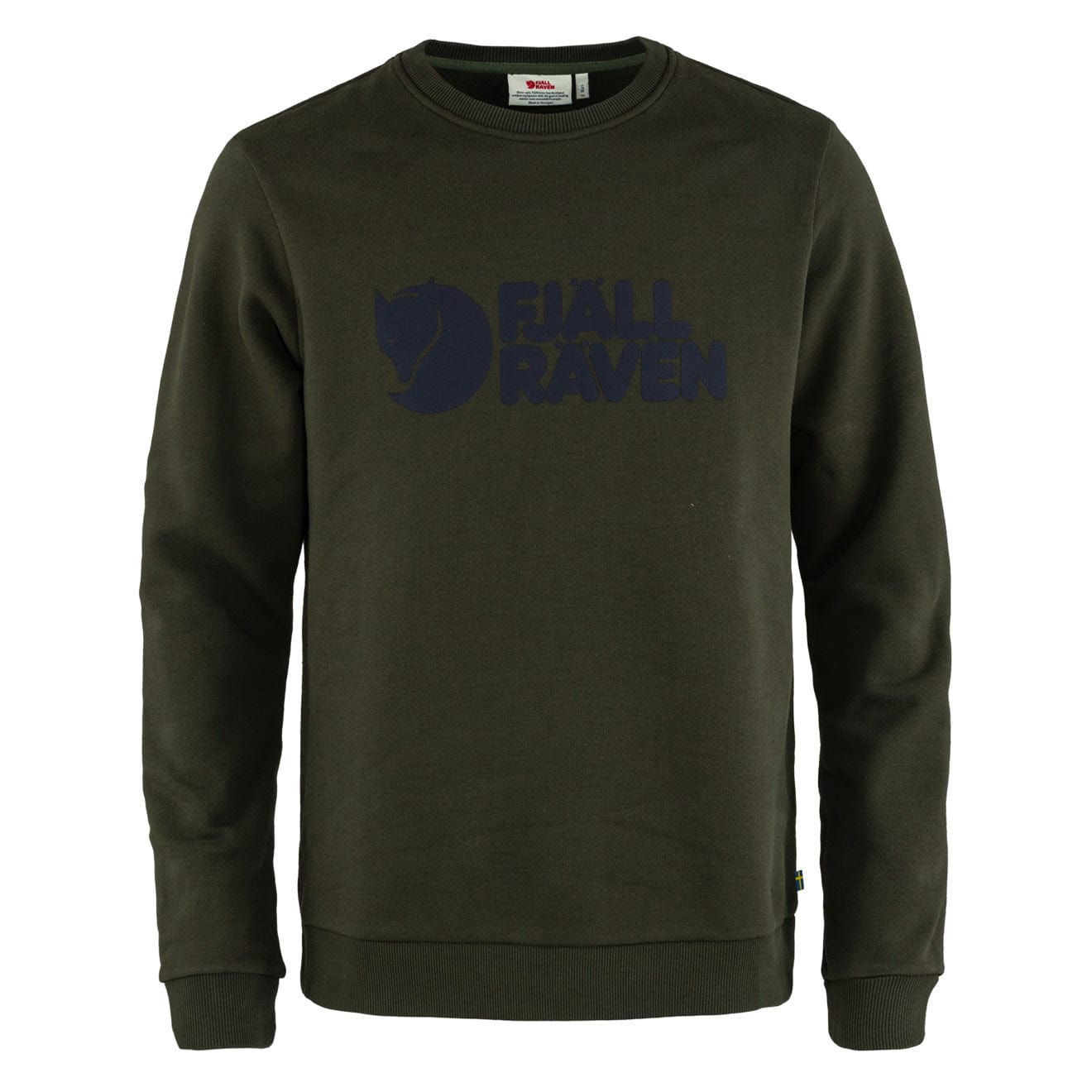 Fjallraven Logo Sweater Deep Forest - The Sporting Lodge