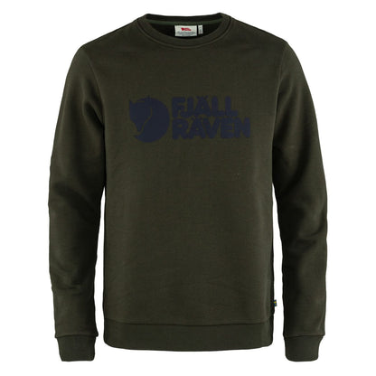 Fjallraven Logo Sweater Deep Forest - The Sporting Lodge