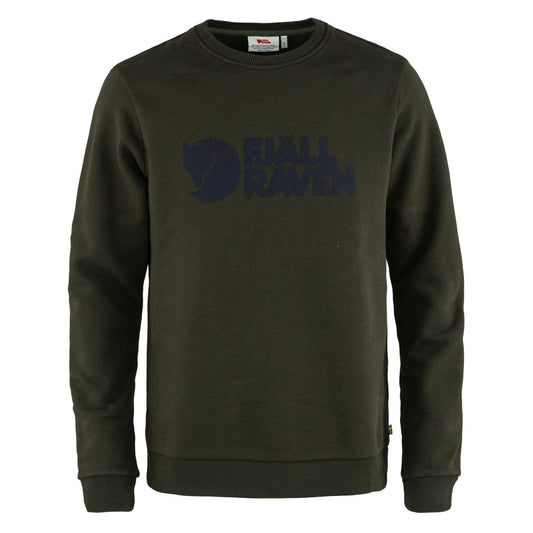 Fjallraven Logo Sweater Deep Forest - The Sporting Lodge