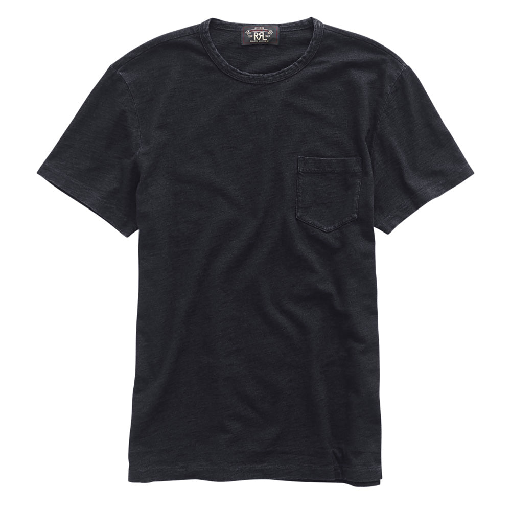 RRL by Ralph Lauren Pocket T-Shirt Black Indigo | The Sporting Lodge