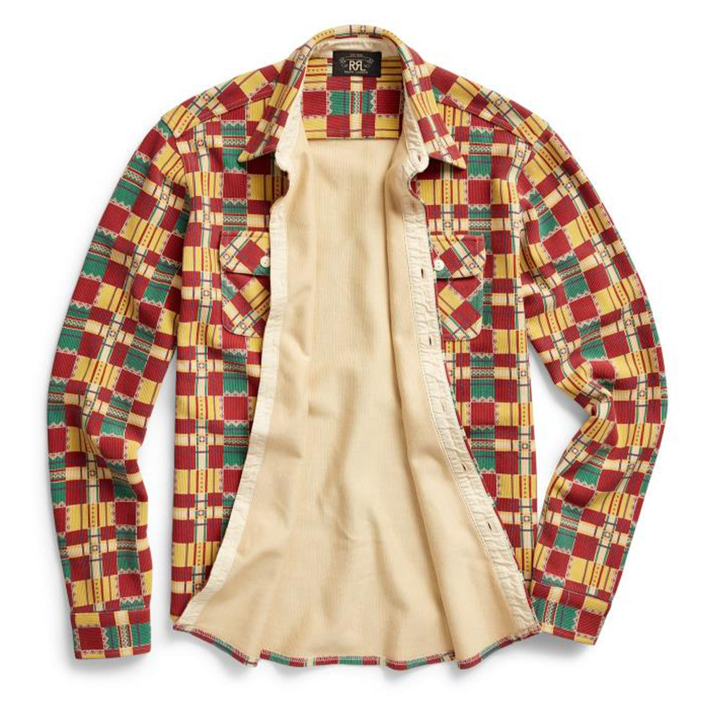 RRL by Ralph Lauren Matlock Work Shirt Red / Teal - The Sporting Lodge