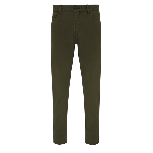 James Purdey Heavy Weight Cotton Trousers Winter Moss - The Sporting Lodge