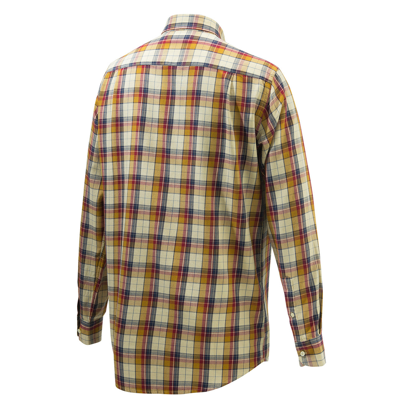 Beretta Wool Button Down Shirt Beige / Red - The Sporting Lodge