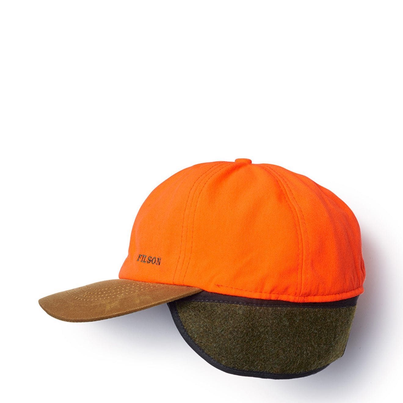 Filson Insulated Blaze / Tin Cloth Cap Desert Tan / Blaze Orange - The Sporting Lodge