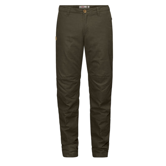 Fjallraven Womens Sormland Tapered Winter Trousers Dark Olive - The Sporting Lodge