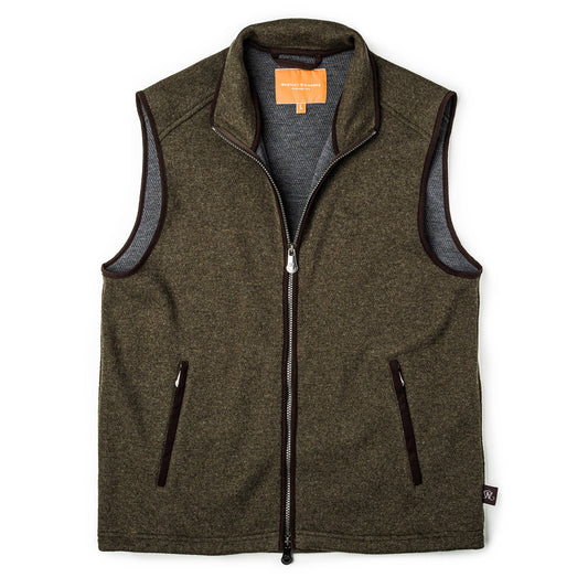 Westley Richards Lyell Fleece Gilet Moss - The Sporting Lodge