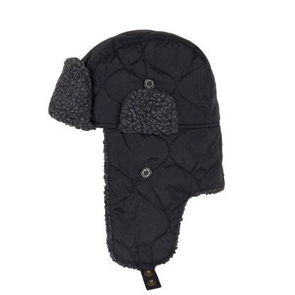 Barbour Sandbay Quilted Trapper Hat Black - The Sporting Lodge