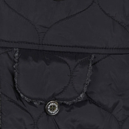 Barbour Sandbay Quilted Trapper Hat Black - The Sporting Lodge