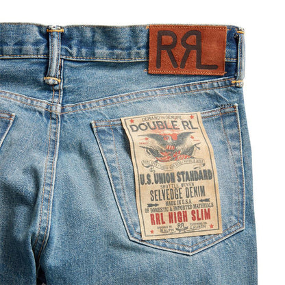 RRL by Ralph Lauren High Slim Fit Selvedge Jean Colloway Wash 
