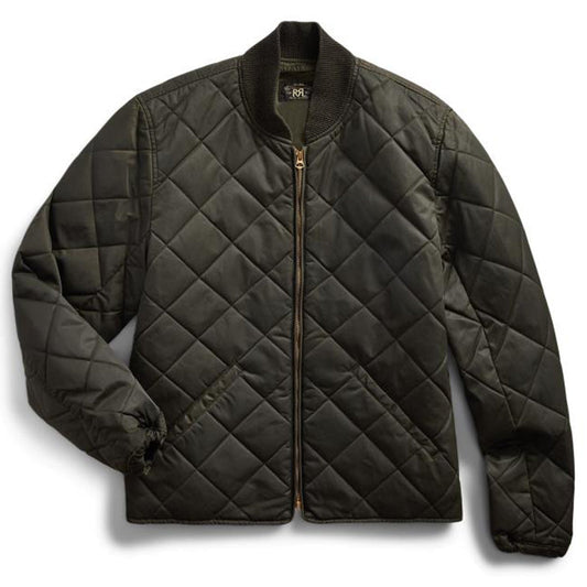 RRL by Ralph Lauren Quilted Twill Liner Jacket Vintage Black - The Sporting Lodge