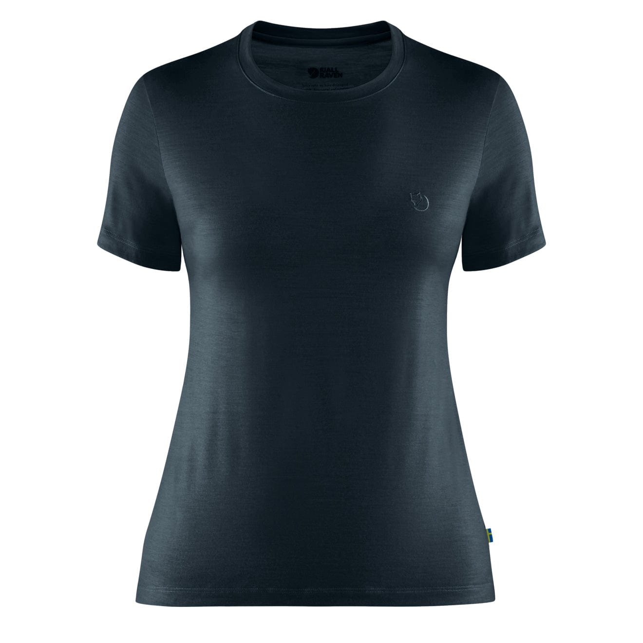 Fjallraven Womens Abisko Wool SS T-Shirt Dark Navy - The Sporting Lodge