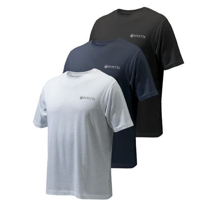 Beretta Set of 3 Corporate T-Shirts Blue Total Eclipse / Black / White - The Sporting Lodge
