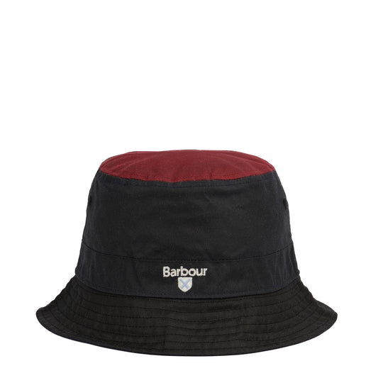 Barbour Alderton Sports Hat Navy / Black / Biking Red - The Sporting Lodge