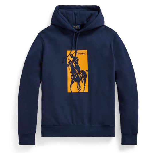 Polo Ralph Lauren Pony Print Hoodie Cruise Navy - The Sporting Lodge