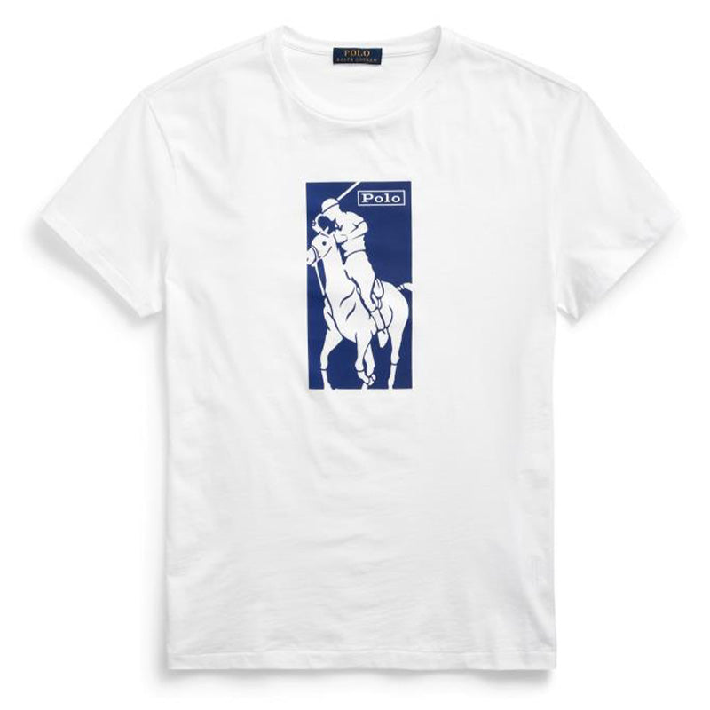 Polo Ralph Lauren Pony Print T-Shirt White - The Sporting Lodge