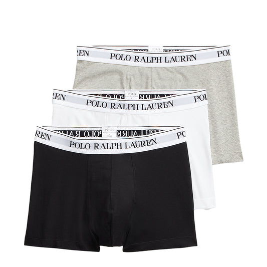 Polo Ralph Lauren 3-Pack Boxer Briefs White / Polo Black / Andover Heather - The Sporting Lodge
