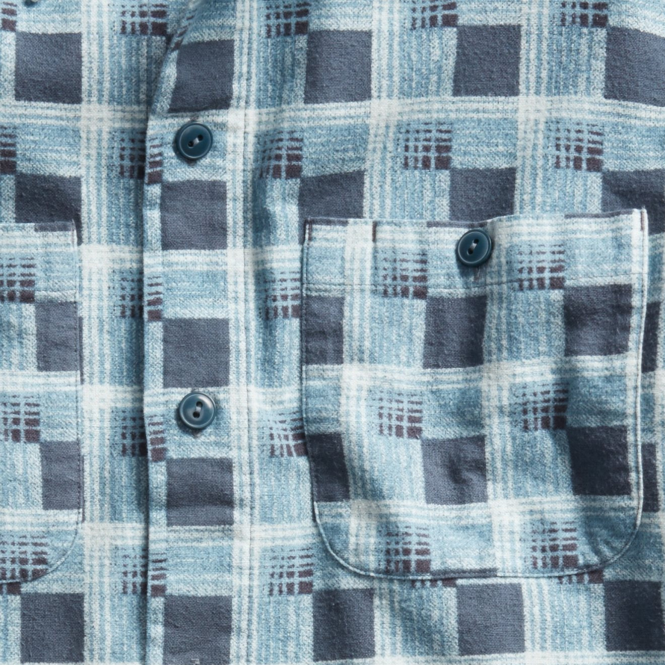 RRL by Ralph Lauren Universal CMP L/S Shirt Dark Blue / Blue - The Sporting Lodge