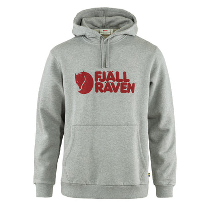 Fjallraven Logo Hoodie Grey Melange - The Sporting Lodge