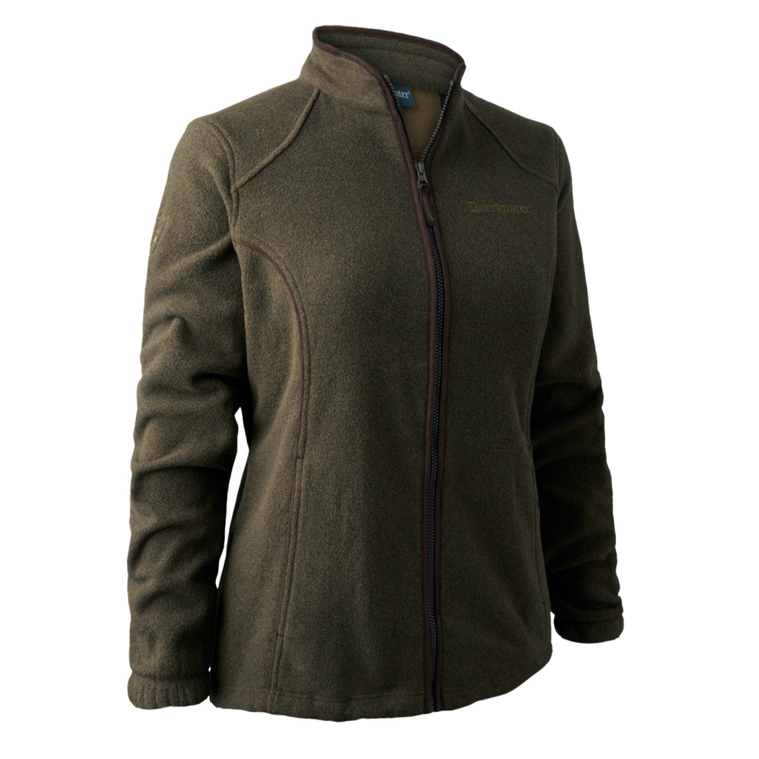 Deerhunter Lady Josephine Fleece Jacket Graphite Green Melange - The Sporting Lodge