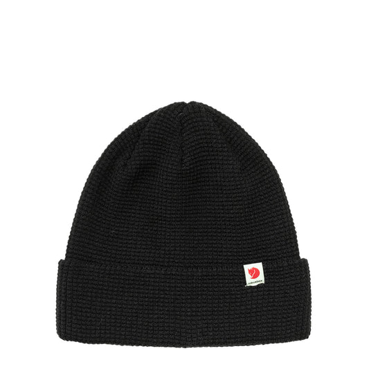 Fjallraven Tab Beanie Hat Black - The Sporting Lodge