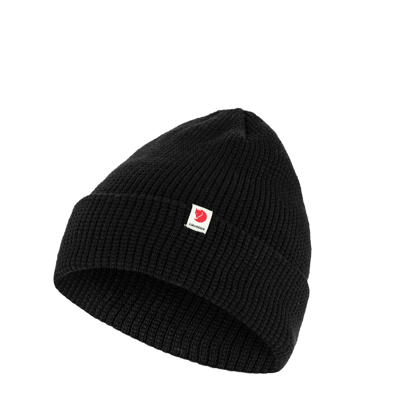 Fjallraven Tab Beanie Hat Black - The Sporting Lodge