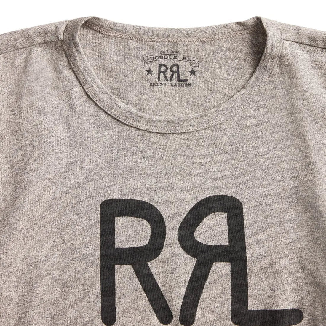 RRL by Ralph Lauren S/S Logo T-Shirt Heather Grey - The Sporting Lodge