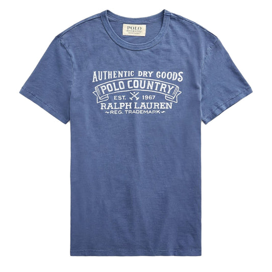 Polo Ralph Lauren Custom Slim Fit Graphic T-Shirt Light Navy - The Sporting Lodge
