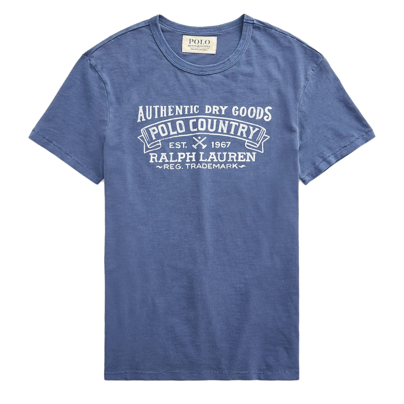 Polo Ralph Lauren Custom Slim Fit Graphic T-Shirt Light Navy The - Main Image