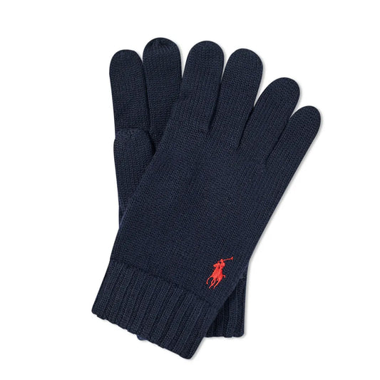 Polo Ralph Lauren Merino Wool Gloves Hunter Navy - The Sporting Lodge
