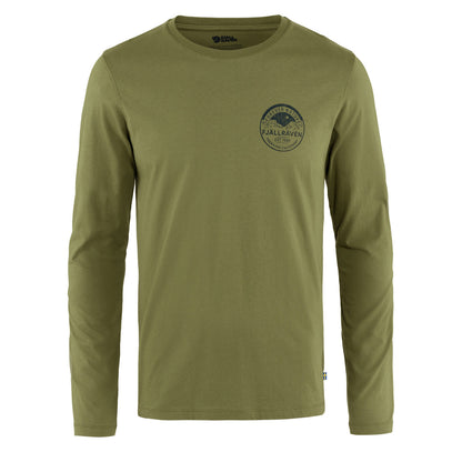 Fjallraven Forever Nature Badge LS T-Shirt Caper Green - The Sporting Lodge