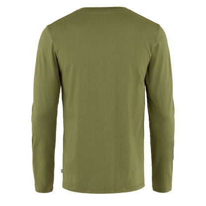 Fjallraven Forever Nature Badge LS T-Shirt Caper Green - The Sporting Lodge