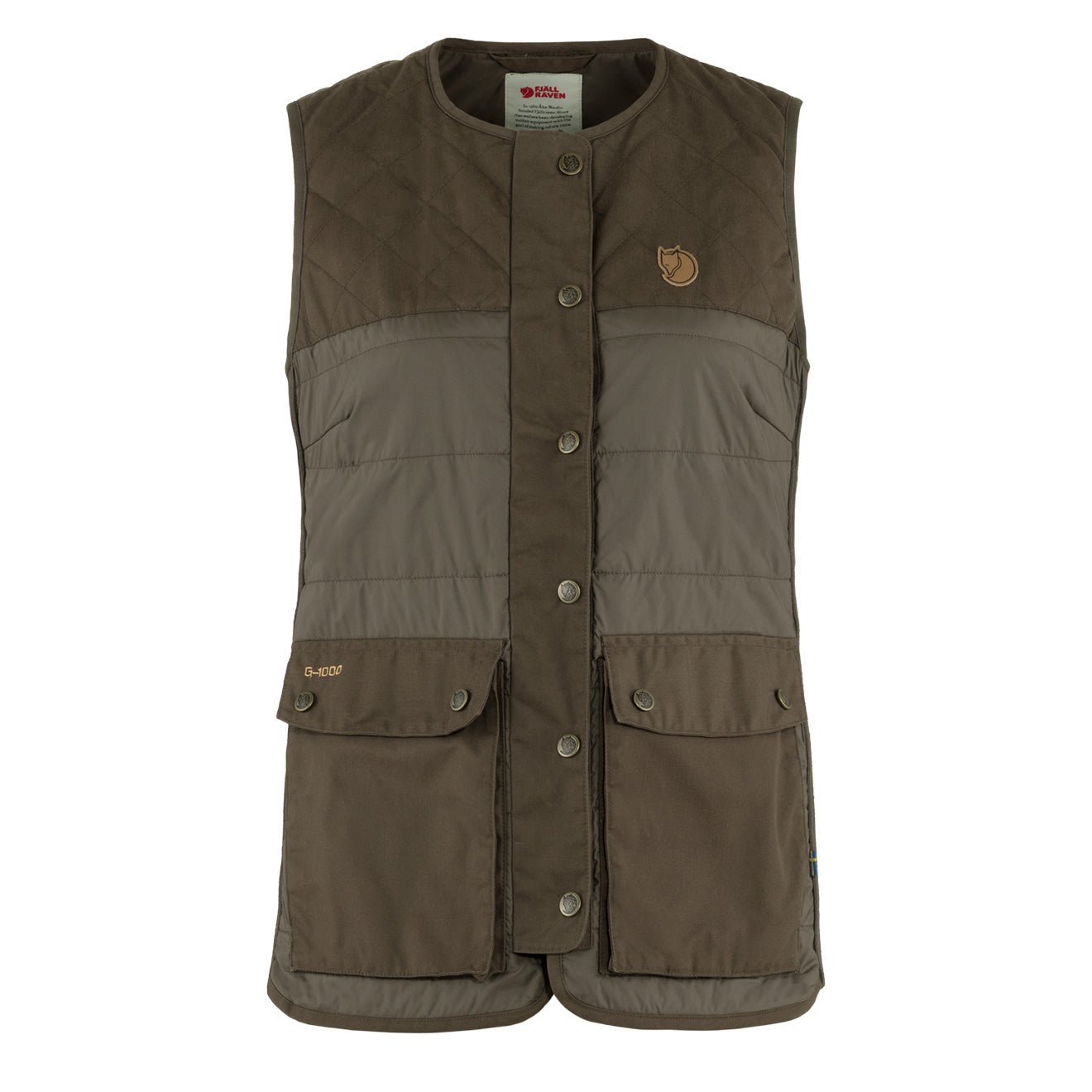 Fjällräven Grizzly Vest Fjallraven Womens Forest Wool Padded Vest Dark Olive – The