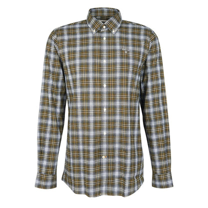 Barbour Portland Tailored Fit Shirt Moss - The Sporting Lodge