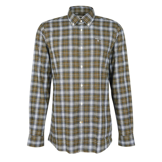 Barbour Portland Tailored Fit Shirt Moss - The Sporting Lodge