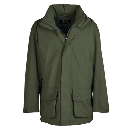 Barbour Swinton Waterproof Jacket Olive - The Sporting Lodge
