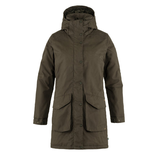 Fjallraven Womens Hogvit Jacket Dark Olive - The Sporting Lodge