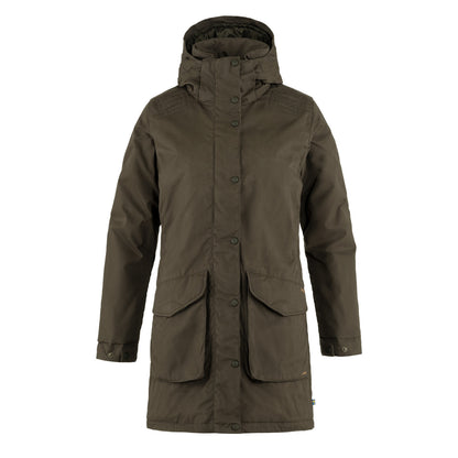 Fjallraven Womens Hogvit Jacket Dark Olive - The Sporting Lodge