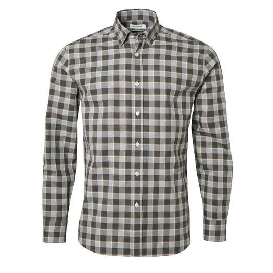 Chevalier Belmont Regular Fit Shirt Grey Melange Checked - The Sporting Lodge