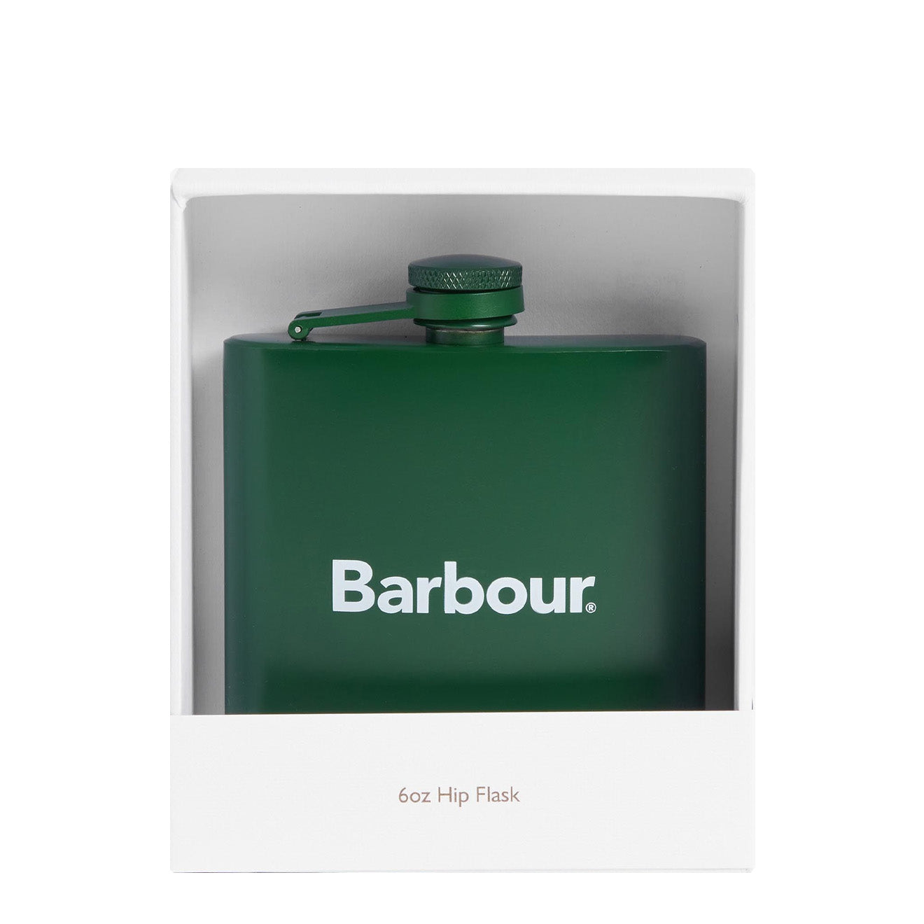 Barbour Logo Hip Flask Green - The Sporting Lodge