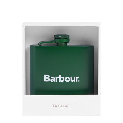 Barbour Logo Hip Flask Green - The Sporting Lodge